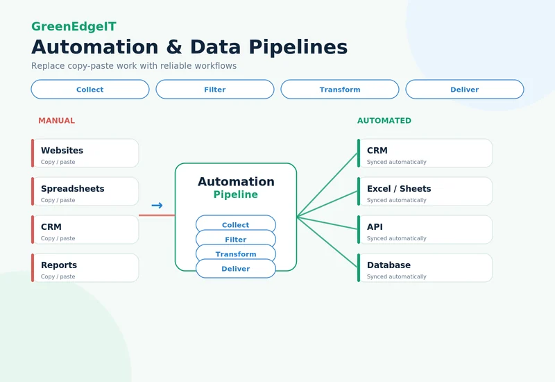 Automation & data pipelines visual