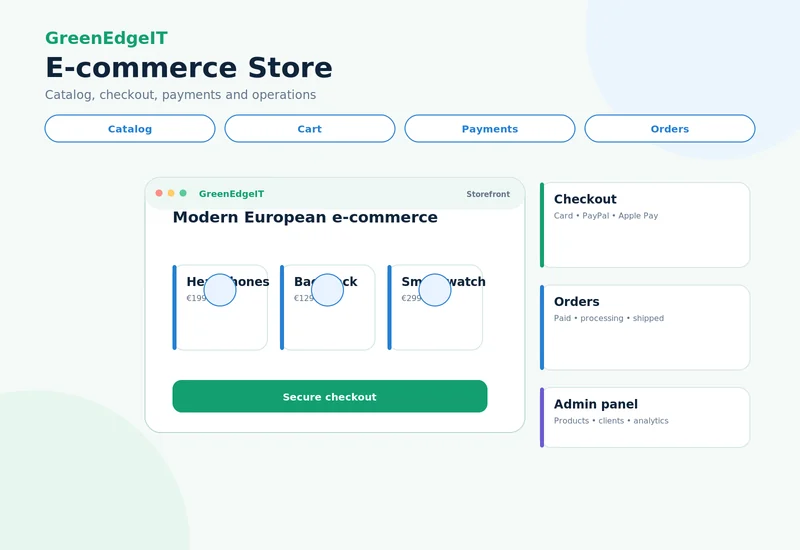 E-commerce store visual