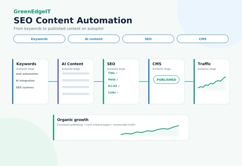 SEO content automation visual