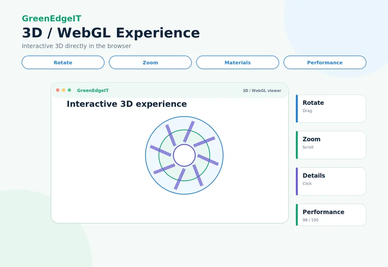 3D / WebGL experience visual